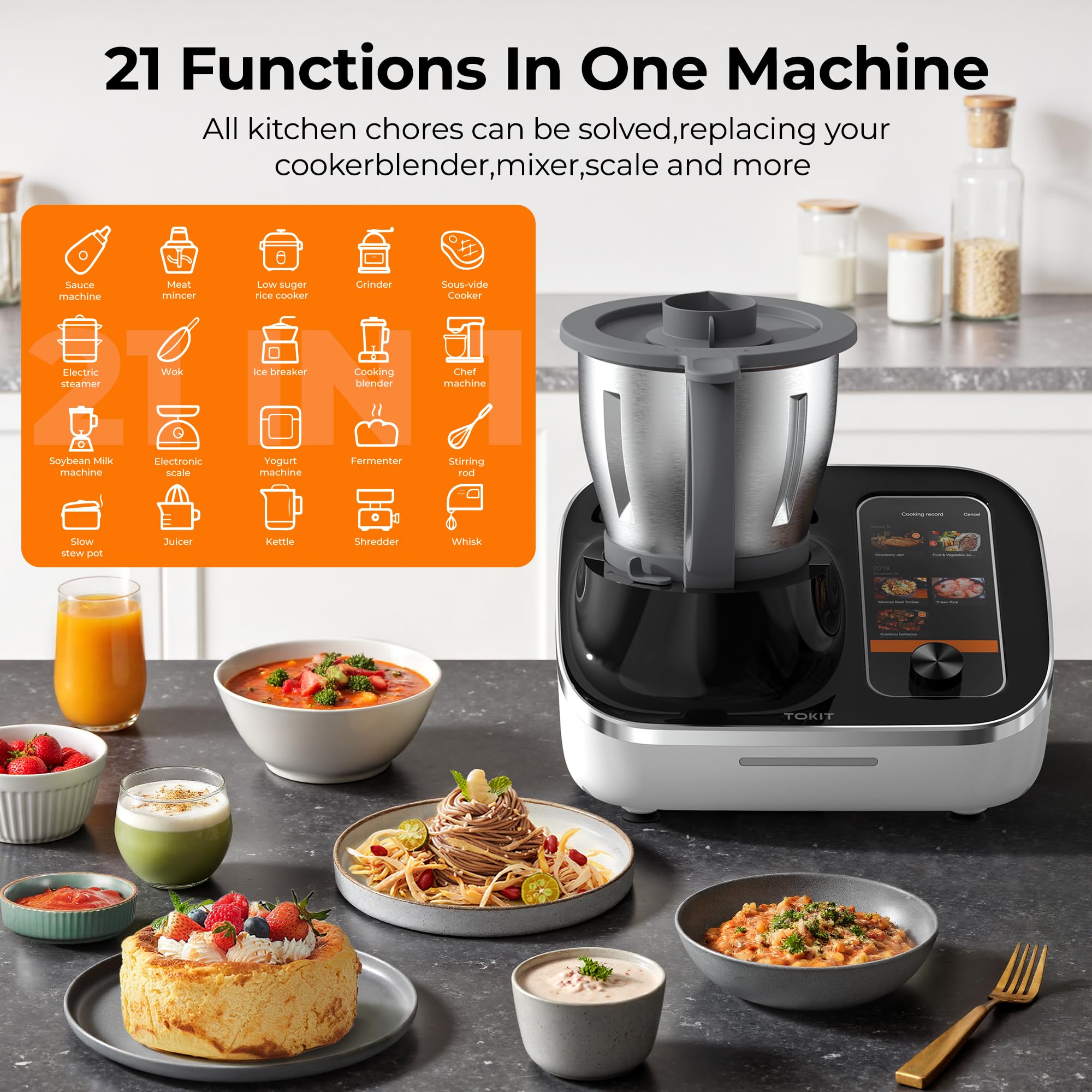 TOKIT Omni Cook C2 – Smart All-in-One Cooking Robot - Image 3