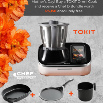 MOTHER'S DAY Flash Sale- Buy aTOKIT Omni Cook C2 and get a Chef Diversitas bundle free- Save R5150!