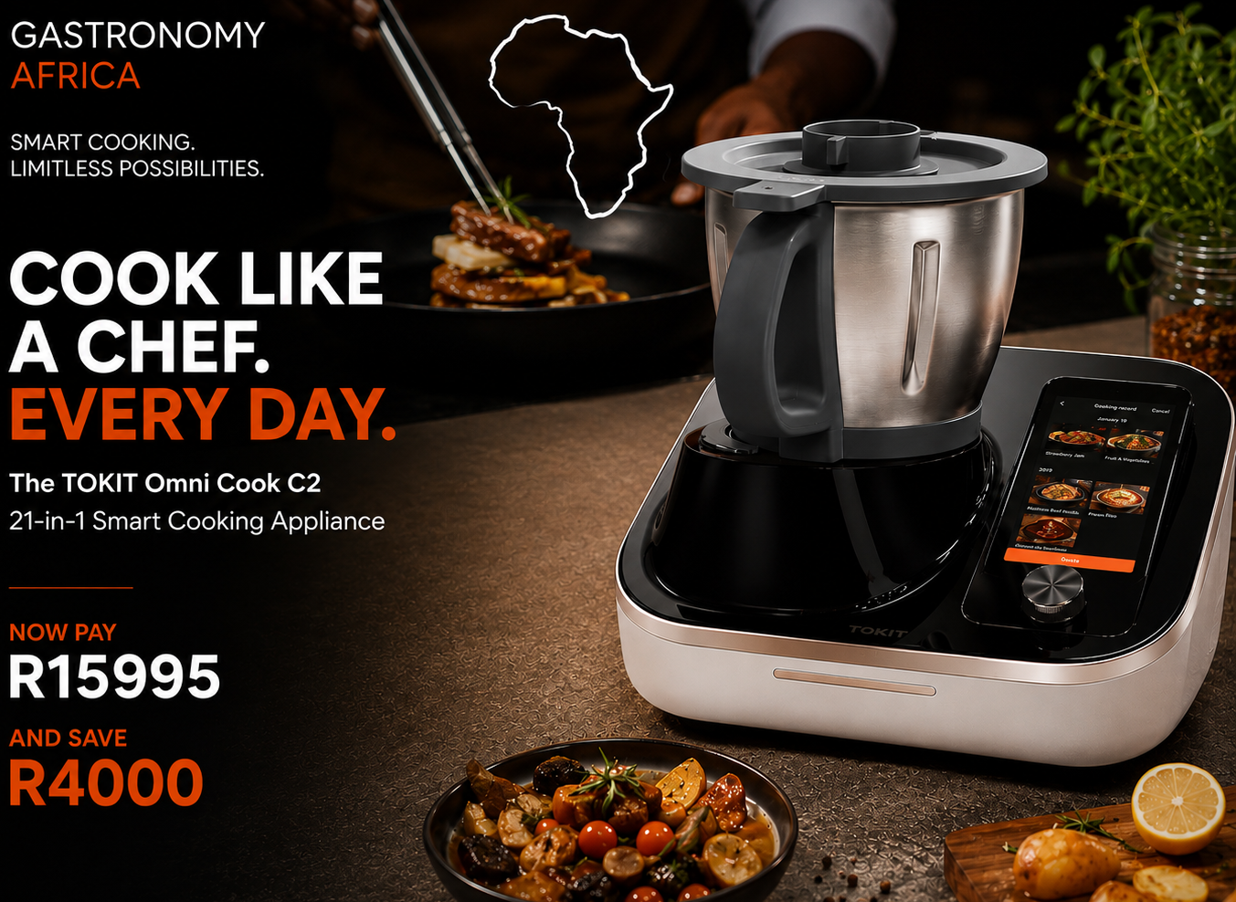 Gastronomy Africa Special Offer. Buy a TOKIT Omni Cook C2 and Save R4000 !